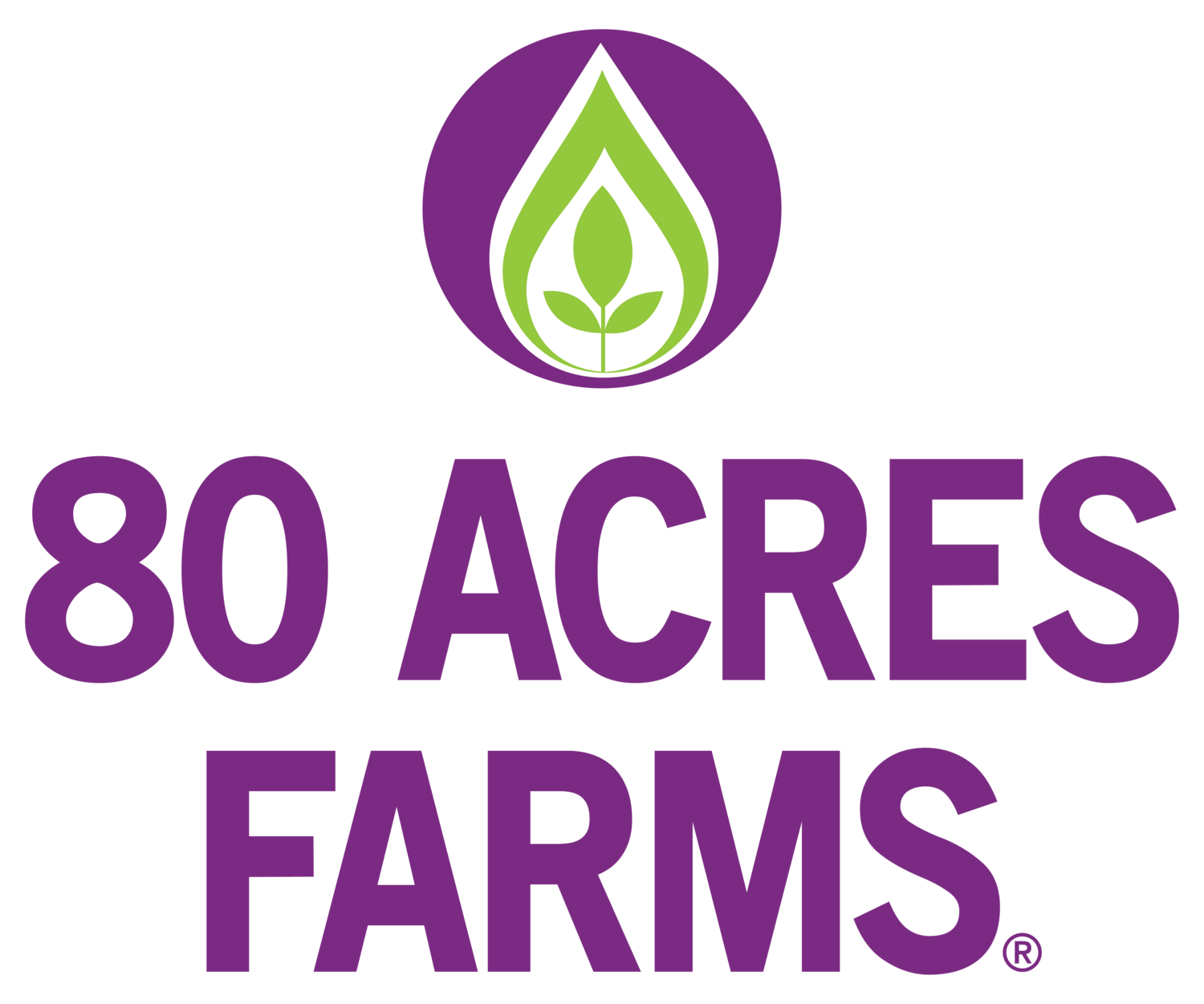 Logo for 80 Acres Farms